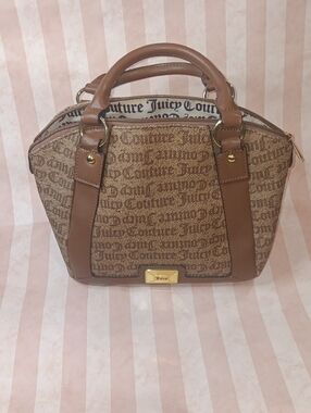 Juicy Couture Brown Logo Dome Satchel